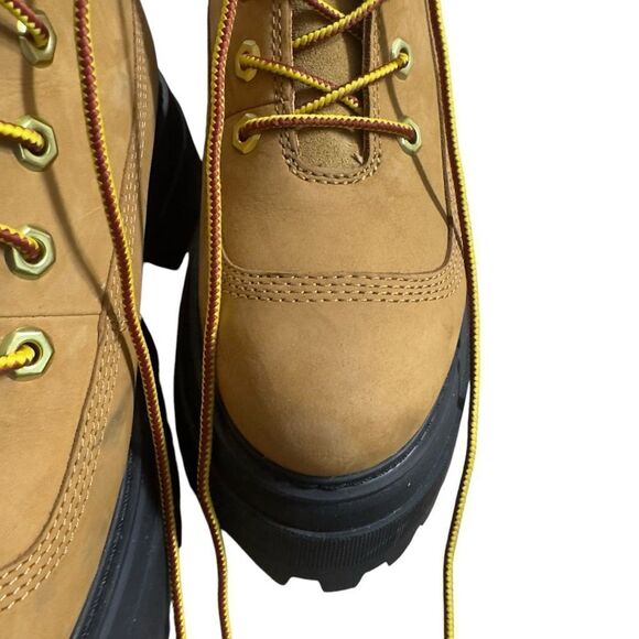 Timberland Women’s Size 7 Chunky Platform Lace-Up Boots – Tan Nubuck - Picture 6 of 13